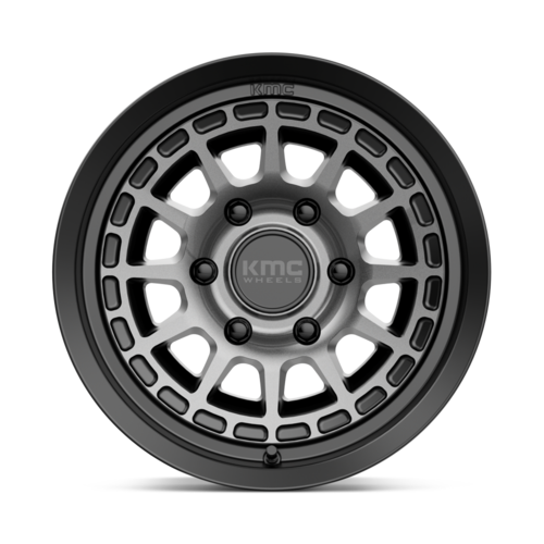 KMC KM719 Canyon 16x8 Satin Black with Gray Tint Wheel for 6x139.7 Bolt Pattern