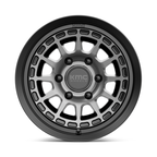 KMC KM719 Canyon 17x8 Satin Black with Gray Tint Alloy Wheel - 6x139.7 Bolt Pattern, 20mm Offset