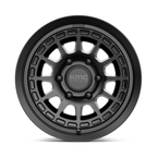 KMC KM719 Canyon 17x8 Satin Black Wheel with 6x139.7 Bolt Pattern and 20mm Offset