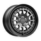 KMC KM719 Canyon 17x8 Satin Black Wheel with Gray Tint, 5x114.3 Bolt Pattern, 35mm Offset