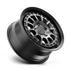 KMC KM719 Canyon 17x8 Satin Black Wheel with Gray Tint, 5x114.3 Bolt Pattern, 35mm Offset
