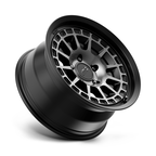 KMC KM719 Canyon 17x8.5 Satin Black with Gray Tint Wheel for 5x127 Bolt Pattern