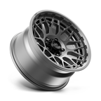 KMC KM722 Technic 17x8.5 Inch Anthracite Alloy Wheel with 5x127 Bolt Pattern and 71.50mm Center Bore