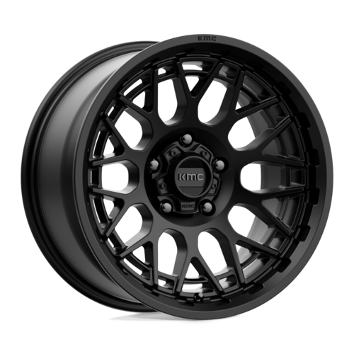 KMC KM722 TECHNIC 18x9 Satin Black Wheel with 6x139.7 Bolt Pattern and +18 Offset