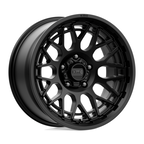 KMC KM722 Technic 18x9 Satin Black Wheel with 6x114.3 Bolt Pattern and +18 Offset