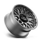 KMC KM722 Technic 17x8.5 Inch Anthracite Alloy Wheel with 6x139.7 Bolt Pattern and 18mm Offset