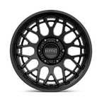 KMC KM722 Technic 17x8.5 Satin Black Wheel with 6x139.7 Bolt Pattern and 18mm Offset