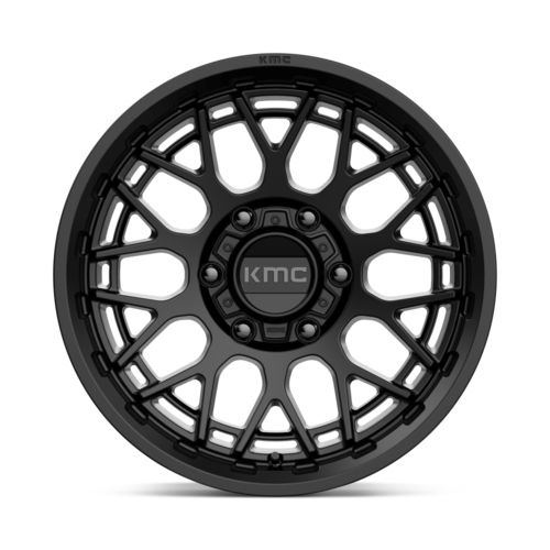 KMC KM722 Technic Satin Black 17x8.5 Wheel with 6x114.3 Bolt Pattern and 66.06mm Center Bore