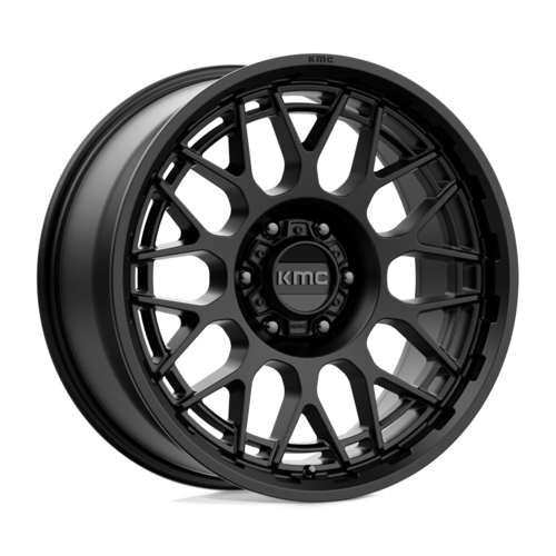 KMC KM722 Technic 20x9 Satin Black Wheel with 6x139.7 Bolt Pattern and 18mm Offset