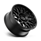 KMC KM722 Technic 20x9 Satin Black Wheel with 6x114.3 Bolt Pattern and 66.06 Center Bore