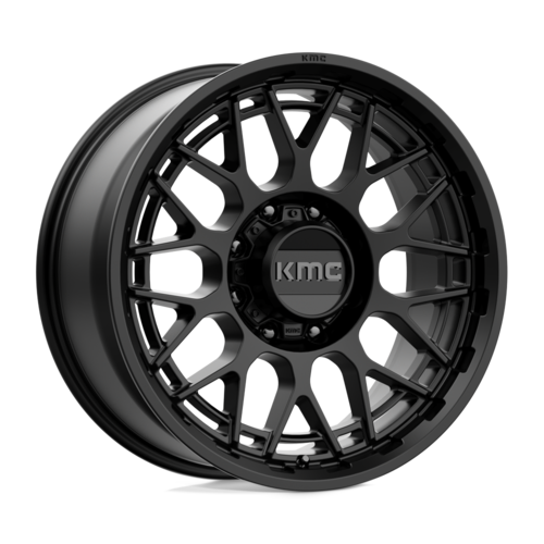 KMC KM722 Technic 20x9 Satin Black Wheel with 8x165.1 Bolt Pattern and 18mm Offset