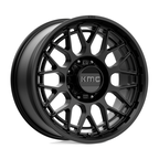 KMC KM722 Technic 20x9 Satin Black Wheel with 8x180 Bolt Pattern and 18mm Offset