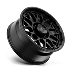 KMC KM722 Technic 20x9 Satin Black Wheel with 8x180 Bolt Pattern and 18mm Offset