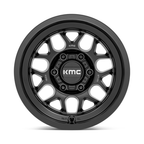 KMC KM725 TERRA Satin Black 16x8 Wheel with 6x139.7 Bolt Pattern and 0 Offset