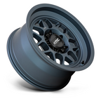 KMC KM725 TERRA 17x9 Metal Blue Off-Road Wheel with 5x127 Bolt Pattern and -38 Offset