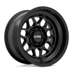 KMC KM725 TERRA Satin Black 17x9 Wheel with 6x139.7 Bolt Pattern and -38 Offset