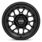KMC KM725 TERRA Satin Black 17x9 Wheel with 6x139.7 Bolt Pattern and -38 Offset
