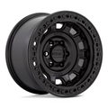 KMC KM236 TANK Beadlock 17x9 Satin Black Wheel with 5x127 Bolt Pattern and -38 Offset