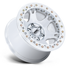 KMC KM238 VI Beadlock 17x9 Inch Wheel with Machined Finish and -12 Offset