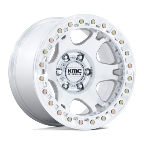 KMC KM238 VI Beadlock 17x9 Wheel with 6x135 Bolt Pattern and Machined Finish