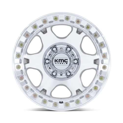 KMC KM238 VI Beadlock 17x9 Wheel with 6x135 Bolt Pattern and Machined Finish