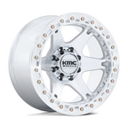 KMC KM238 VI Beadlock 20x10 Inch Wheel with Machined Finish and -48 Offset