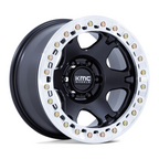 KMC KM238 VI Beadlock 17x9 Satin Black with Machined Ring - 6x139.7 Bolt Pattern, -12 Offset