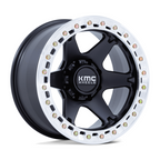 KMC KM238 VI Beadlock 20x10 Satin Black with Machined Ring Wheel
