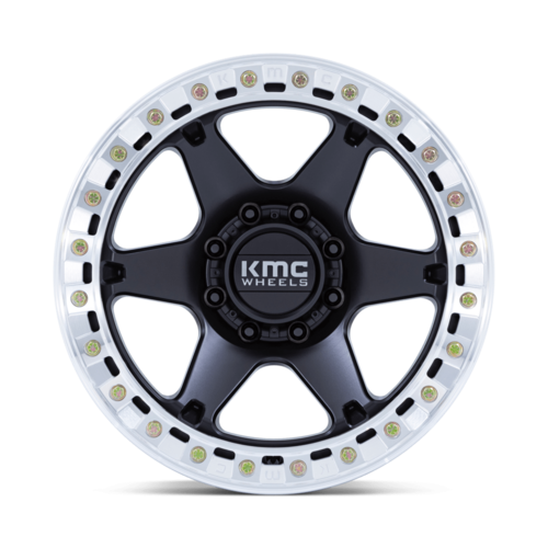 KMC KM238 VI Beadlock 20x10 Satin Black with Machined Ring Wheel