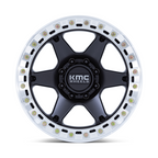 KMC KM238 VI Beadlock 20x10 Satin Black with Machined Ring Wheel