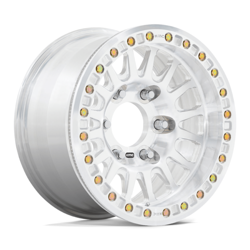 KMC Impact Forged Beadlock 17x9 Wheel with Raw Machined Finish and -12 Offset
