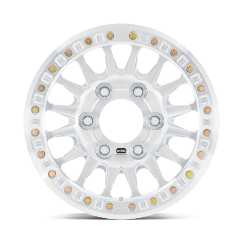 KMC Impact Forged Beadlock 17x9 Wheel with Raw Machined Finish and -12 Offset