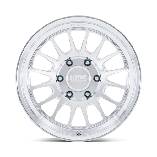 KMC Impact Forged Monoblock 17x8.5 Wheel with Raw Machined Finish and -10 Offset