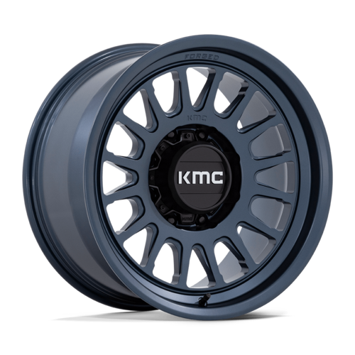 KMC Impact Forged Monoblock 18x9 Metallic Blue Wheel with 8x170 Bolt Pattern and -12 Offset