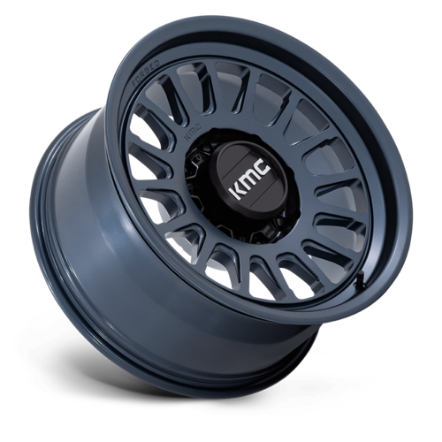 KMC Impact Forged Monoblock 18x9 Metallic Blue Wheel with 8x165.1 Bolt Pattern and +18 Offset