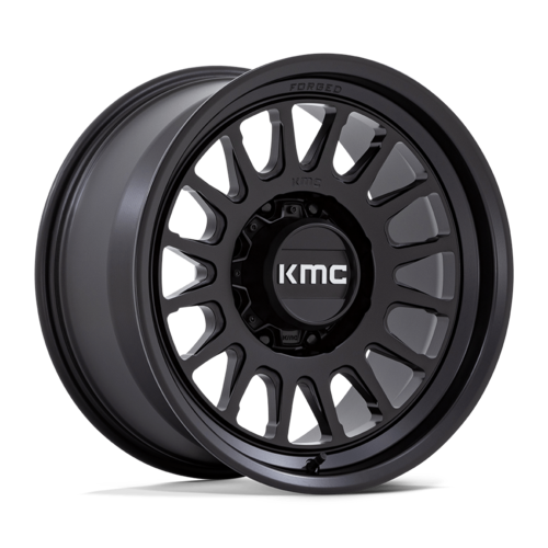 KMC Impact Forged Monoblock 18x9 Satin Black Wheel with -12 Offset and 8x165.1 Bolt Pattern