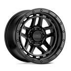 KMC KM540 Recon 17x8.5 Satin Black Wheel with 6x114.3 Bolt Pattern and 18mm Offset