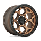 KMC KM541 Dirty Harry 17x9 Matte Bronze with Black Lip Wheel -12mm Offset, 6x139.7 Bolt Pattern
