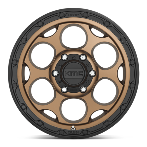 KMC KM541 Dirty Harry 17x8.5 Inch Matte Bronze with Black Lip Wheel for 5x127 Bolt Pattern