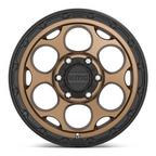KMC KM541 Dirty Harry 17x8.5 Inch Matte Bronze with Black Lip Wheel