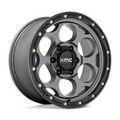 KMC KM541 Dirty Harry 17x9 Satin Gray with Black Lip Off-Road Wheel - 6x139.7 Bolt Pattern, -12mm Offset
