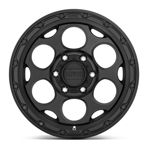 KMC KM541 Dirty Harry 18x8.5 Inch Textured Black Wheel with 6x139.7 Bolt Pattern and 106.10mm Center Bore
