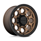 KMC KM541 Dirty Harry 17x8.5 Matte Bronze with Black Lip Wheel with 8x165.1 Bolt Pattern
