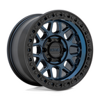 KMC KM549 GRS 17x8.5 Midnight Blue with Gloss Black Lip Wheel (8x165.1 Bolt Pattern, +0 Offset)