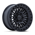 KMC KM554 AZTEC 17x8.5 Matte Black with Gloss Black Lip Wheel for 6x135 Bolt Pattern