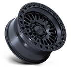 KMC KM554 AZTEC 17x8.5 Matte Black with Gloss Black Lip Wheel for 6x135 Bolt Pattern