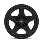 KMC KM728 LOBO 17x8.5 Matte Black Wheel with 6x139.7 Bolt Pattern and -10 Offset