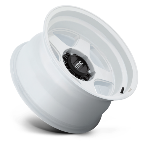 KMC KM728 LOBO 17x8.5 Inch Gloss White Alloy Wheel with 6x139.7 Bolt Pattern and +18 Offset