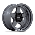 KMC KM728 LOBO 17x8.5 Matte Anthracite Wheel with 6x114.3 Bolt Pattern and +18 Offset