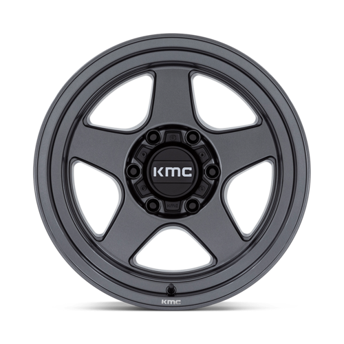 KMC KM728 Lobo 17x9 Matte Anthracite Wheel with -38 Offset and 6x139.7 Bolt Pattern